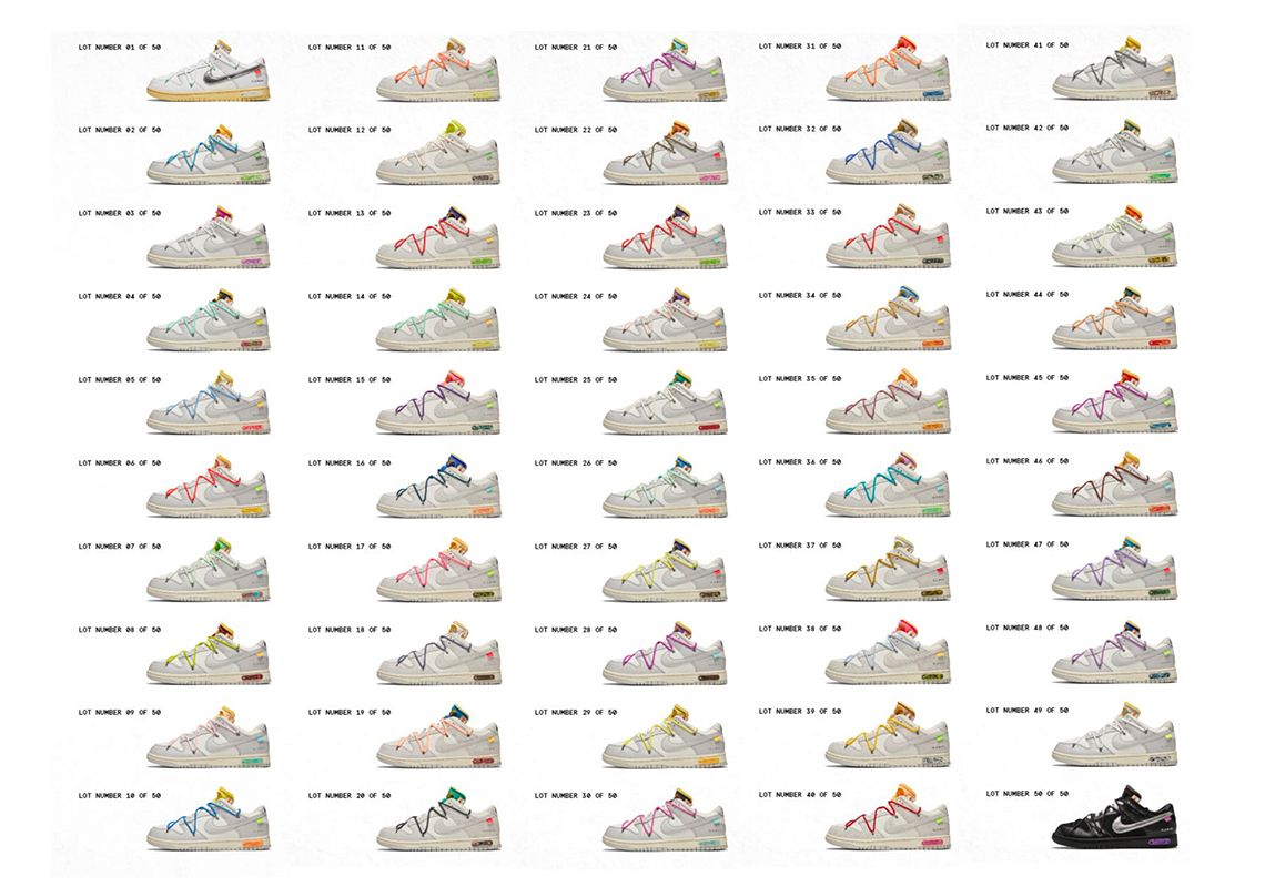 買鞋也要抽盲盒?Off-White™ x Nike 「THE 50」帶你重新認識經典鞋款 Dunk